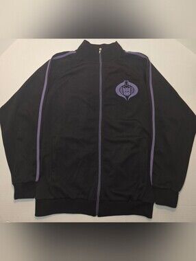 Retro Transformer Decepticon Gi Joe Cobra Black & Purple Track Jacket Hasbro